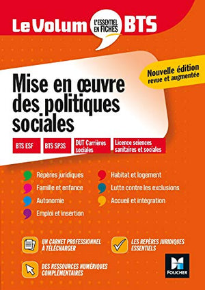 Le Volum' BTS - Mise en oeuvre des politiques sociales - Révision