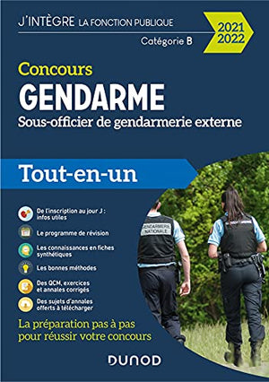 Concours Gendarme - Sous-officier de gendarmerie externe - 2021/2022- Tout-en-un