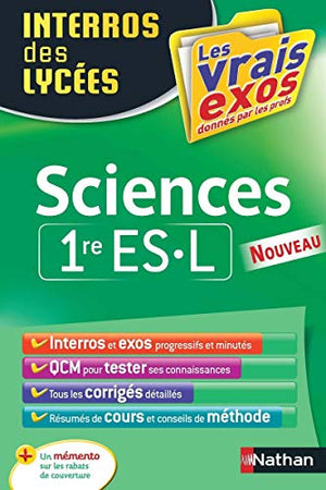 Interros des lycées sciences 1re ES.L