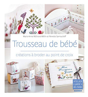 Trousseau de bébé: créations à broder au point de croix