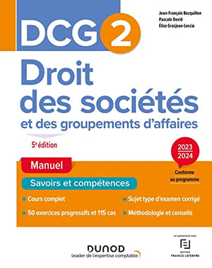 DCG 2 Droit des sociétés et des groupements d'affaires