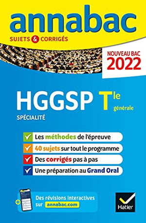 Annales du bac Annabac 2022 HGGSP Tle générale (spécialité)