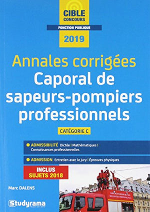 Annales corrigées : Caporal de sapeur-pompier professionnel