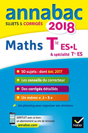 Mathématiques Tle ES spécifique & spécialité Tle L spécialité