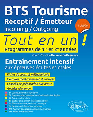 BTS Tourisme. Réceptif / Émetteur. Incoming / Outgoing