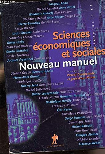 Nouveau manuel de sciences économiques et sociales ter. ES