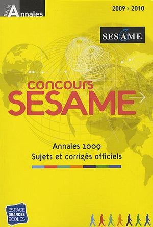 Concours Sésame 2009