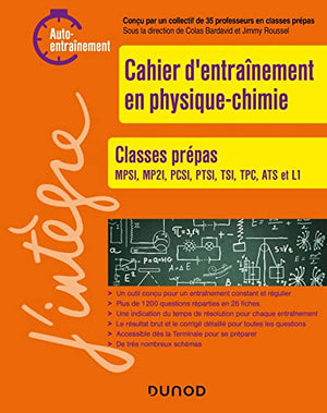 Cahier d'entrainement en physique-chimie