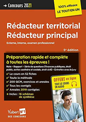 Concours Rédacteur territorial et Rédacteur principal - Catégorie B