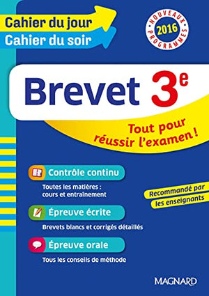 Cahier du Jour/Cahier du Soir - Brevet 3e - Nouveau programme 2016