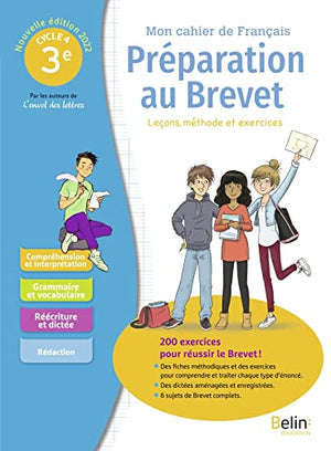 Mon cahier de français - spécial brevet 2022