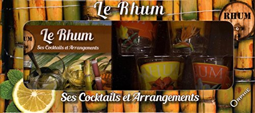 Coffret Rhum : Contient : 4 petits verres décorés