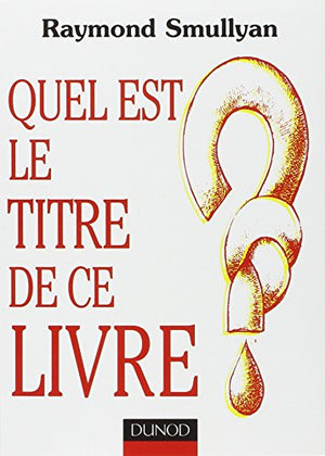 Quel est le titre de ce livre ?