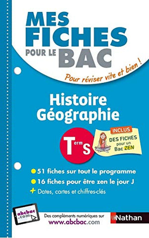 Mes fiches pour le BAC Histoire Géographie Term S