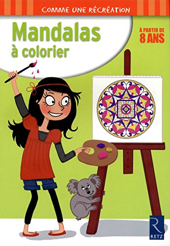 Mandalas à colorier : 8 ans