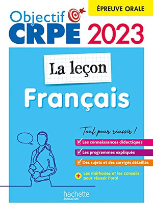 Objectif CRPE 2023 - Français - La leçon