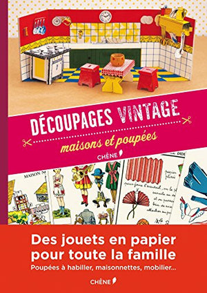 Découpages vintage: Maisons et poupées