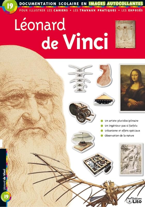 Léonard de Vinci : Documentation scolaire en images autocollantes - Dès 7 ans