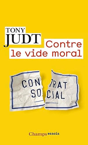 Contre le vide moral