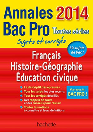 Français Histoire-Géographie Education civique Bac Pro