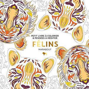 Félins: Petit livre à colorier & pensées à méditer