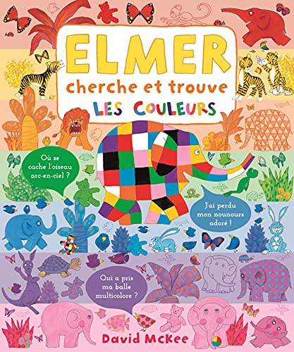 Elmer cherche et trouve - les couleurs
