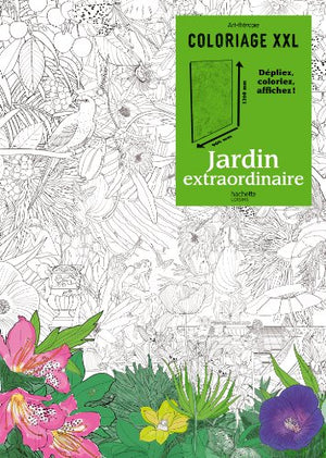 Coloriage XXL Jardin extraordinaire