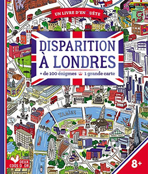 Disparition à Londres - livre avec carte