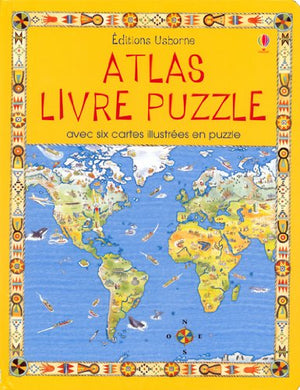 Atlas Livre puzzle: Avec six cartes illustrées en puzzle