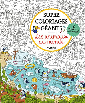 Jeunesse (hors collection) Super coloriages géants Les animaux du monde