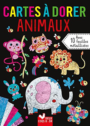 Cartes à dorer - Animaux