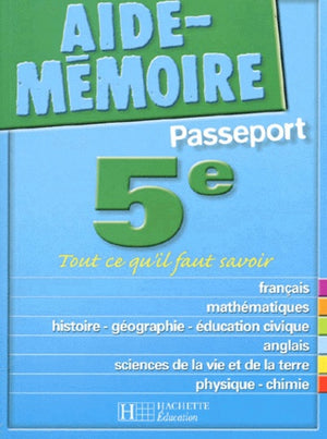 Aide-mémoire passeport 5e