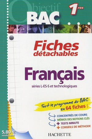 français 1e l, es, s et technologiques