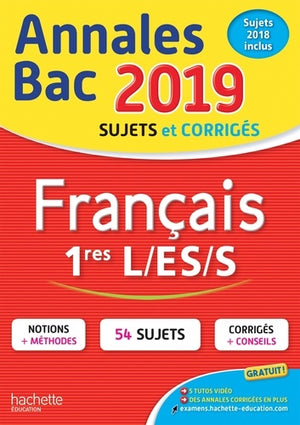 Annales BAC français 1res L-ES-S