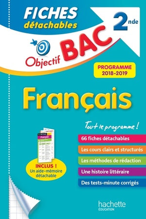 Objectif bac fiches détachables français 2nde