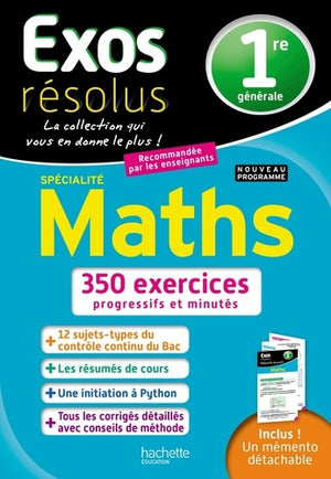 Exos résolus SPECIALITE Maths 1re