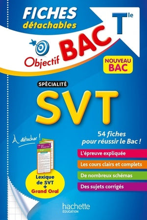 Objectif BAC Fiches détachables Spécialité SVT tle