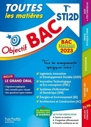 Objectif BAC 2023 Term STI2D Toutes les matières