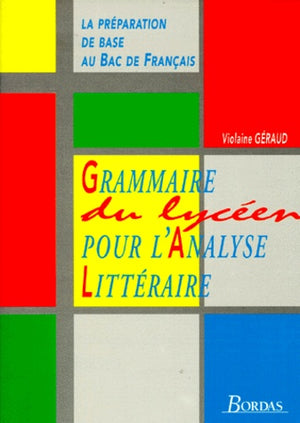 Géraud/Grammaire pour l'analyse littéraire