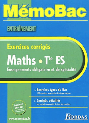 Memo Entrainement Maths Term ES