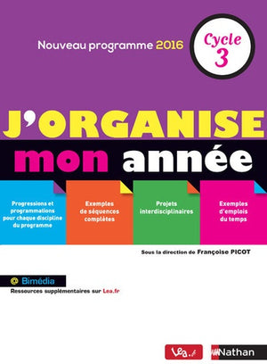 J'organise mon année - Cycle 3