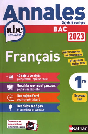 Annales ABC du Bac 2023 - Français 1re