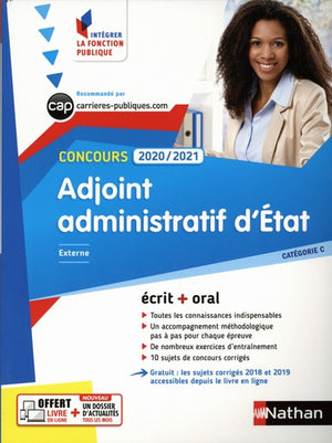 Concours d'adjoint administratif d'Etat - Catégorie C