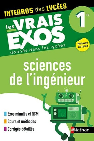 Sciences de l'ingénieur Première - Interros des lycées 1re