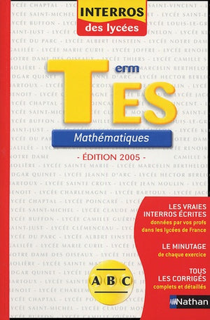 Mathématiques Tle ES