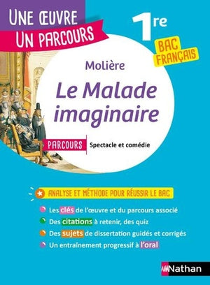 Analyse et étude de l'oeuvre - Le Malade Imaginaire de Molière - Réussir son BAC Français 1re 2024 - Parcours associé Spectacle et comédie