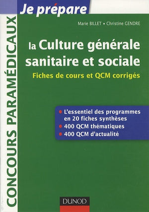 La culture générale sanitaire et sociale