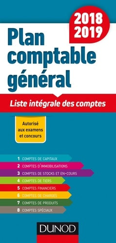 Plan comptable général: Liste intégrale des comptes