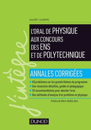 L'oral de physique aux concours des ENS et de Polytechnique