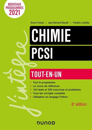 Chimie tout-en-un PCSI